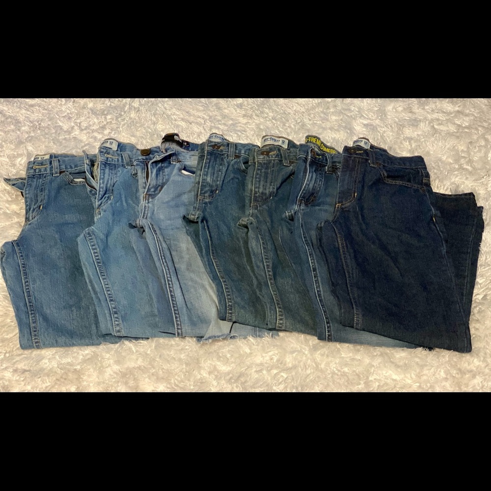 Jeans (lot of 7 pair) Boy’s size 12